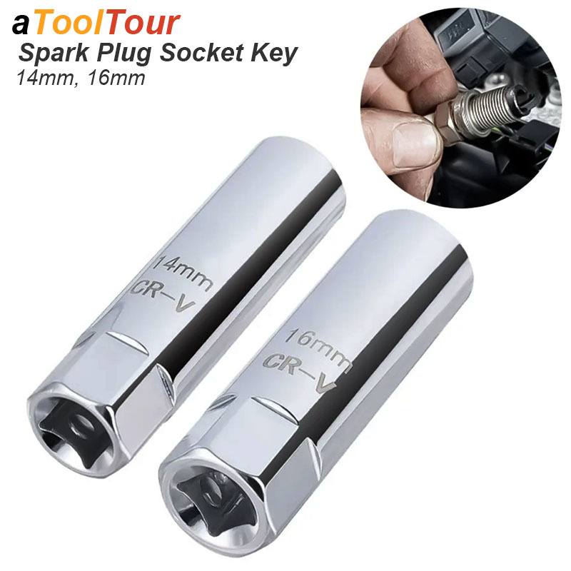 Spark Plug Socket Set - Soket kunci pas colokan percikan, adaptor